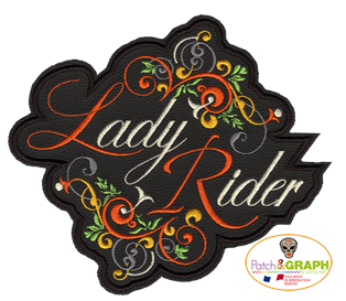 Patch Lady Rider - Bro0056 Orange 078
