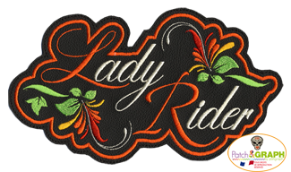 Patch Lady Rider - Bro0068orange 078