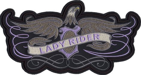 Patch Lady Rider - Bro0108mauve193