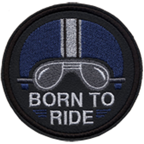 Bro0761casque born to ride bleu427